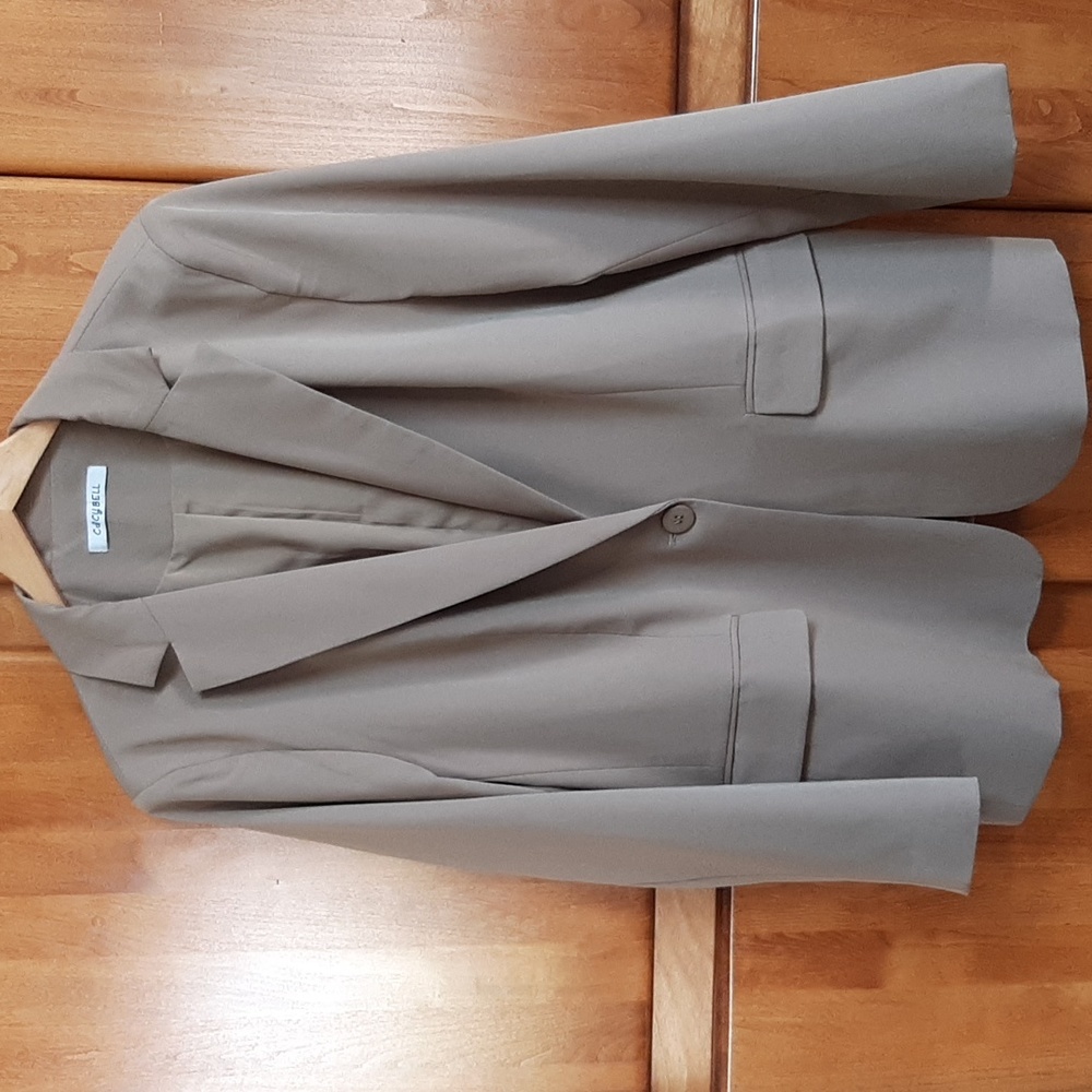 Cicy Bell Polyester Taupe Jacket XXL NWOT